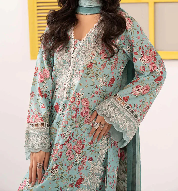 Zab - Summer 3PC Lawn Digital Printed Dress - zab1368