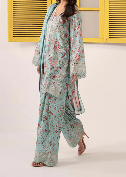 Zab - Summer 3PC Lawn Digital Printed Dress - zab1368
