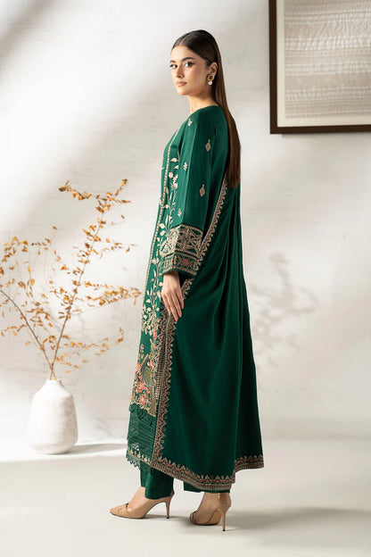 Maria B. Embroidered Dhanak Three Piece Winter Collection - zab1228