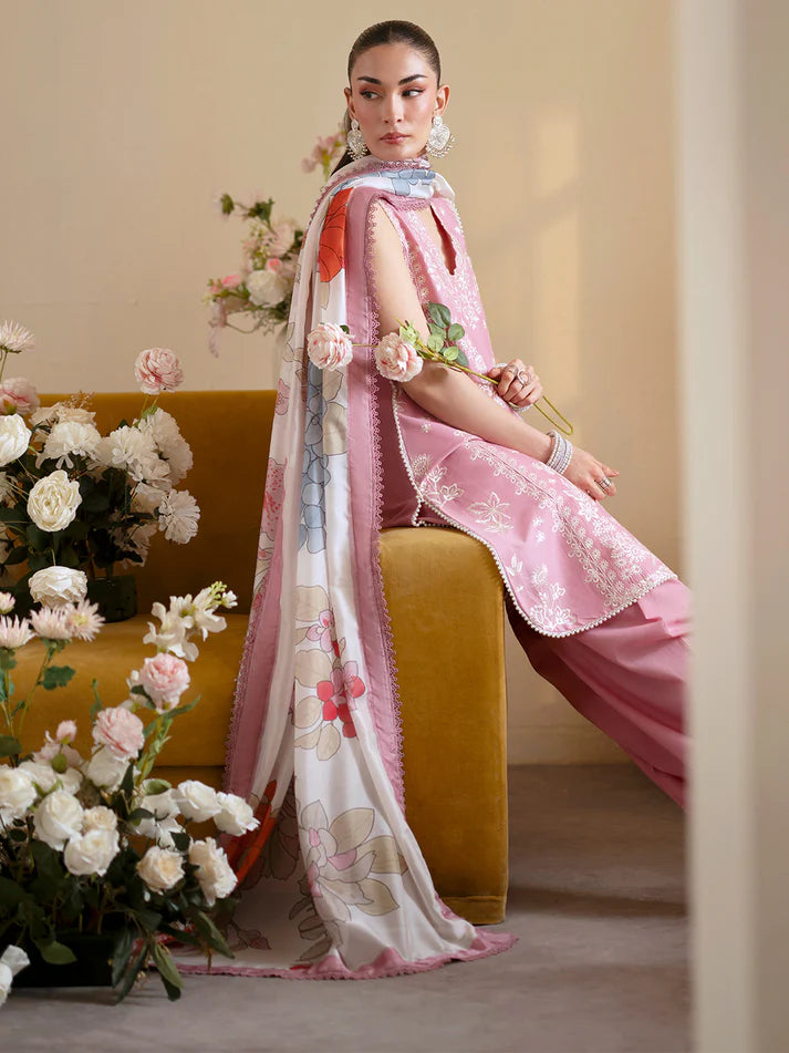 Sapphire - Summer 3PC Lawn Embroidered Suit - zab1396