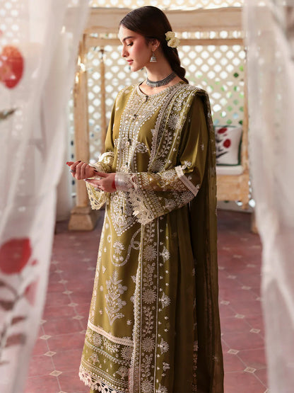 Jade - 3PC Lawn Embroidered Suit - zab1239