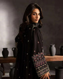 Batik- 3PC DHANAK EMBROIDERED SHIRT WITH DHANAK EMBROIDERED SHAWL - zab1230