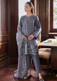 CrosS Stitch- 3PC DHANAK EMBROIDERED SHIRT WITH DHANAK EMBROIDERED SHAWL - zab1245