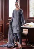 CrosS Stitch- 3PC DHANAK EMBROIDERED SHIRT WITH DHANAK EMBROIDERED SHAWL - zab1245
