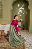 ZAB640 WINTER 3PC Dhanak suit with Embroidered Shawll