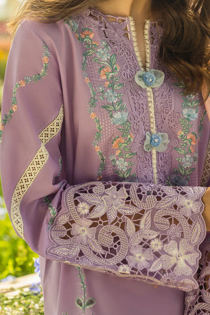 Maria B - 3PC Dhanak Chickenkari Embroidered Suit - zab1029