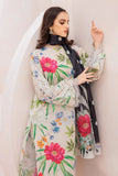 ZAB205 Baroque 3.Piece Digital Printed Lawn Shirt with Monar Dupatta