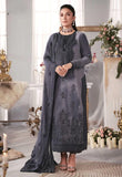 Asim Jofa - Velvet Dress with Pure Chiffon Embroidered Dupatta - zab991