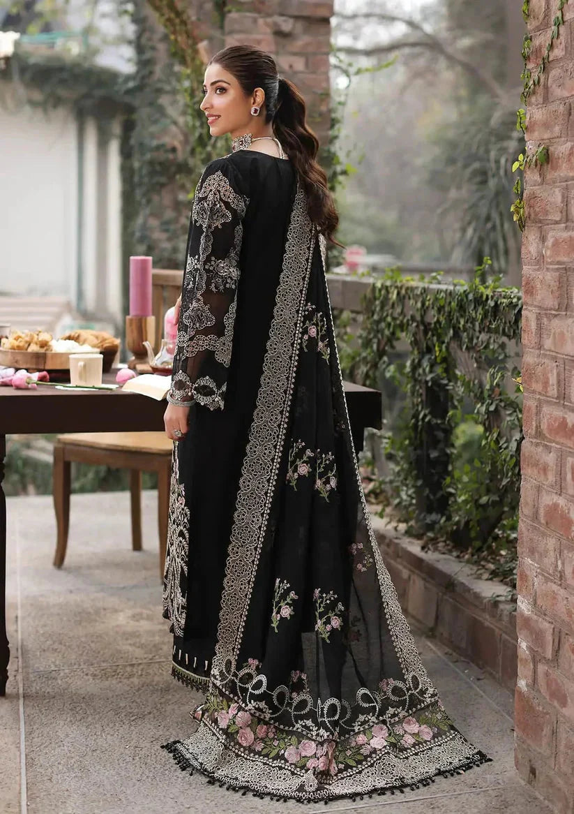 ZAB - Unstitched Luxury Lawn Heavy Embroidered 3PC Suit - zab1302