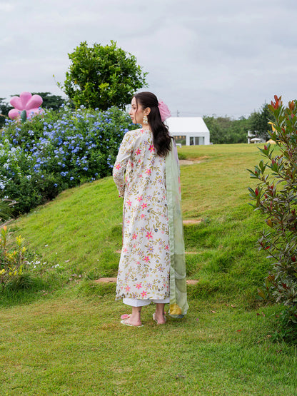 Zab - Summer 3PC Lawn Digital Printed Dress - zab1359