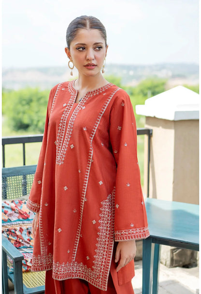 Batik - 2Pc Embroidered Lawn Suite With Fully Embroidered trouser - zab1407