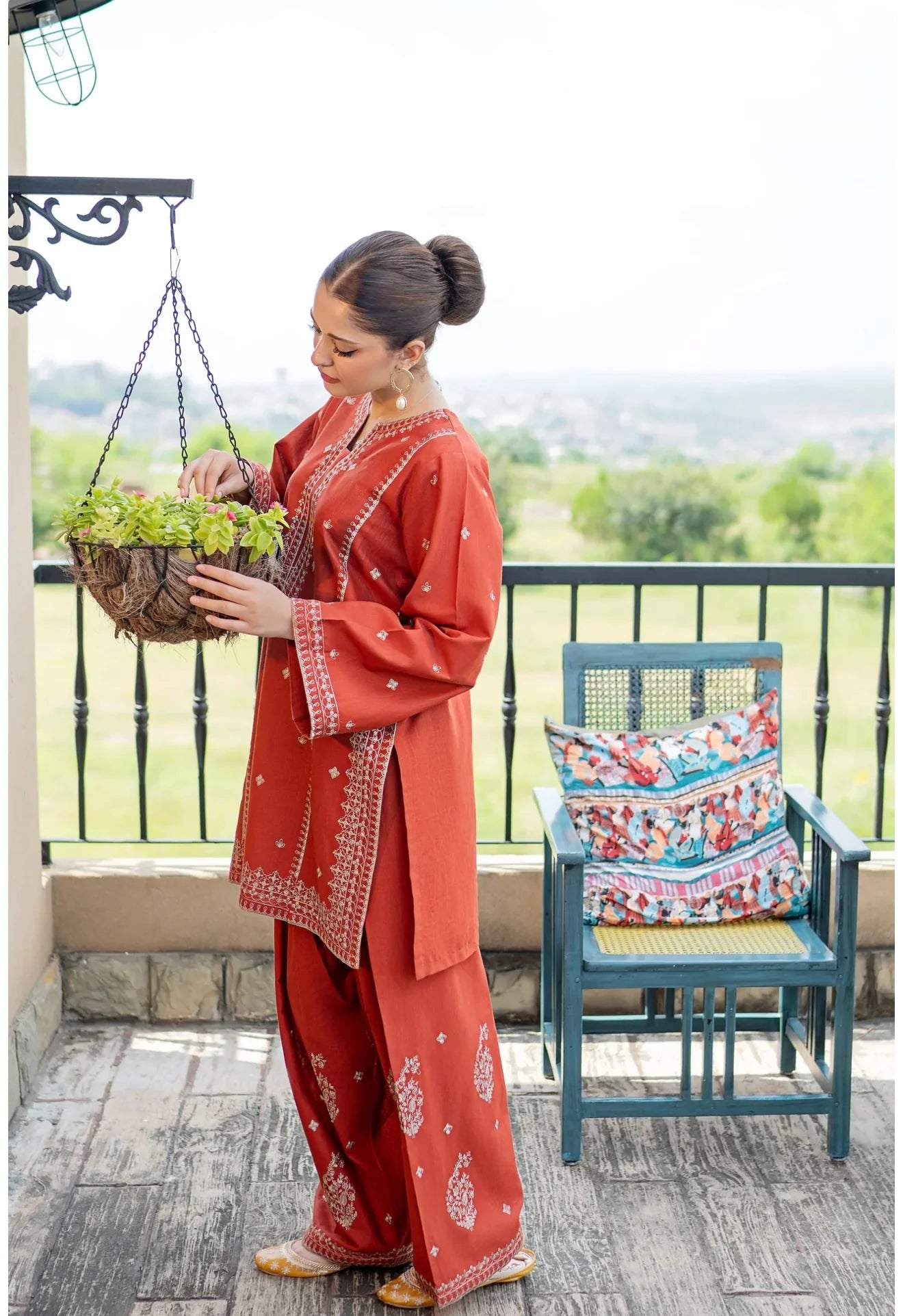 Batik - 2Pc Embroidered Lawn Suite With Fully Embroidered trouser - zab1407