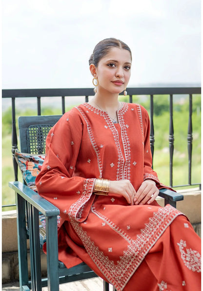 Batik - 2Pc Embroidered Lawn Suite With Fully Embroidered trouser - zab1407