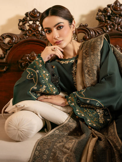 IZEL-3PC LAWN EMBROIDERED SHIRT WITH CHIFFON PRINT DUPATTA -zab1253