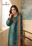 Asim Jofa, unstitched 3 piece embroidered winter suit - zab1140