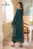 Asim Jofa, unstitched 3 piece embroidered winter suit - zab1140