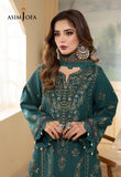 Asim Jofa, unstitched 3 piece embroidered winter suit - zab1140