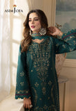 Asim Jofa, unstitched 3 piece embroidered winter suit - zab1140