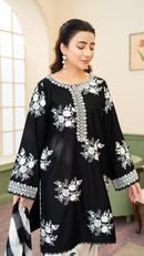 ZARA SHAHJAHAN-3PC LAWN EMBROIDERED SHIRT WITH CHIFFON PRINTED DUPATTA - zab1404