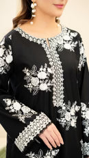 ZARA SHAHJAHAN-3PC LAWN EMBROIDERED SHIRT WITH CHIFFON PRINTED DUPATTA - zab1404