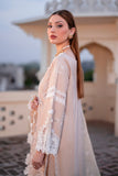 Zarpash Chikenkari Embroidered Dhanak Three Piece Zarpash - zab1187