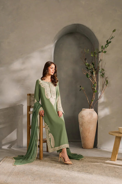 Mirana - Summer 3PC Lawn Embroidered Suit - zab1296