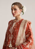 Hussain Rehar Winter Embroidered 3pc Dhanak Suite - zab1164
