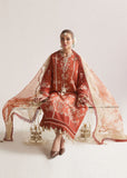 Hussain Rehar Winter Embroidered 3pc Dhanak Suite - zab1164