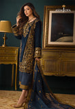 Asim Jofa - Embroidered Velvet 3piece suit - zab973
