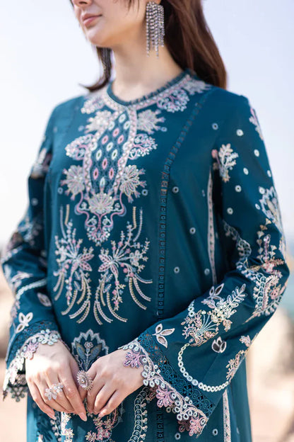 ZARA SHAHJAHAN 3-PIECE COLLECTION ORGANZA EMBROIDERED DUPATTA zab769