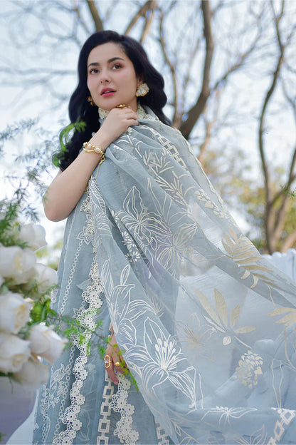 Rang Rasiya - Summer 3PC Lawn ChickenKari Embroidered Suit- zab1403