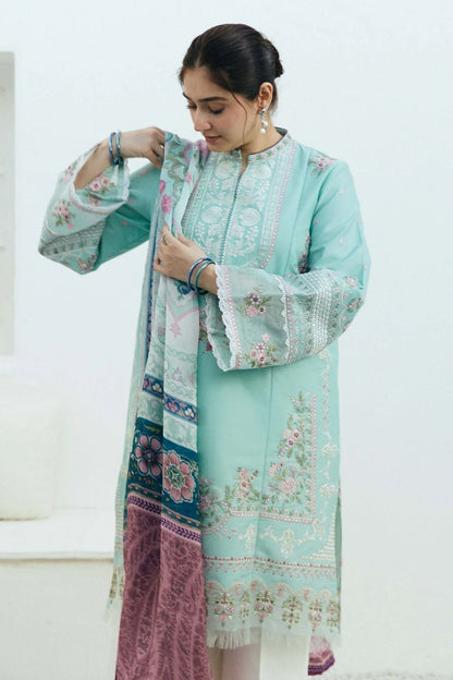 Zarashahjhan Embroidered Dhanak Three Piece COCO zab805