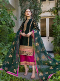 Zainab Chottani - Embroidered Velvet Dress - zab987