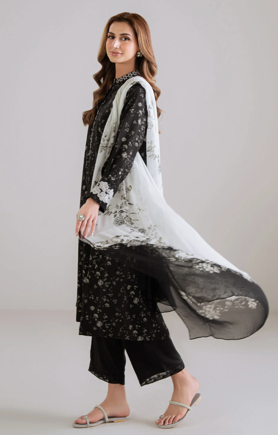 GulAhmed - Summer 3PC Lawn Digital Printed Dress - zab1411