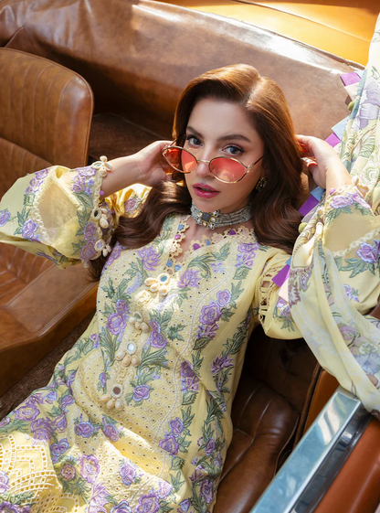 Jade - SUMMER 3PC Lawn ChickenKari Embroidered Suit- zab1415