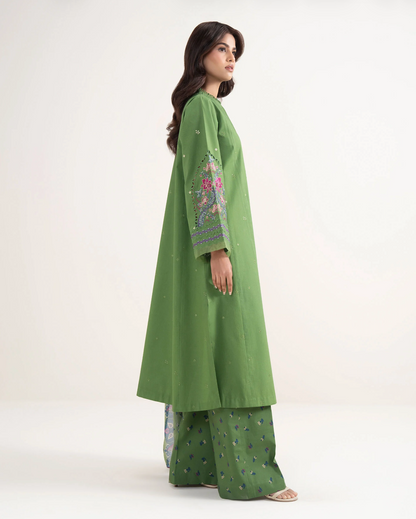 Sapphire - Unstitched 3 piece embroidered Summer suit - zab1416