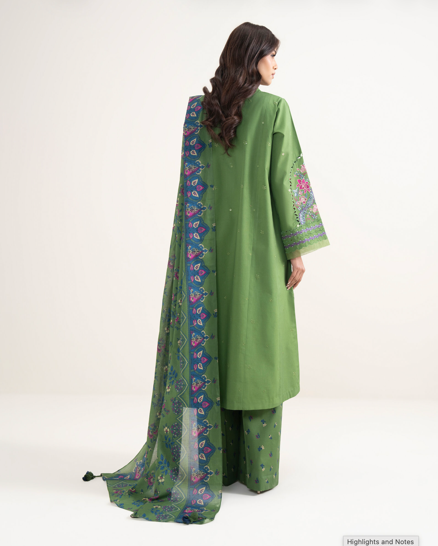 Sapphire - Unstitched 3 piece embroidered Summer suit - zab1416