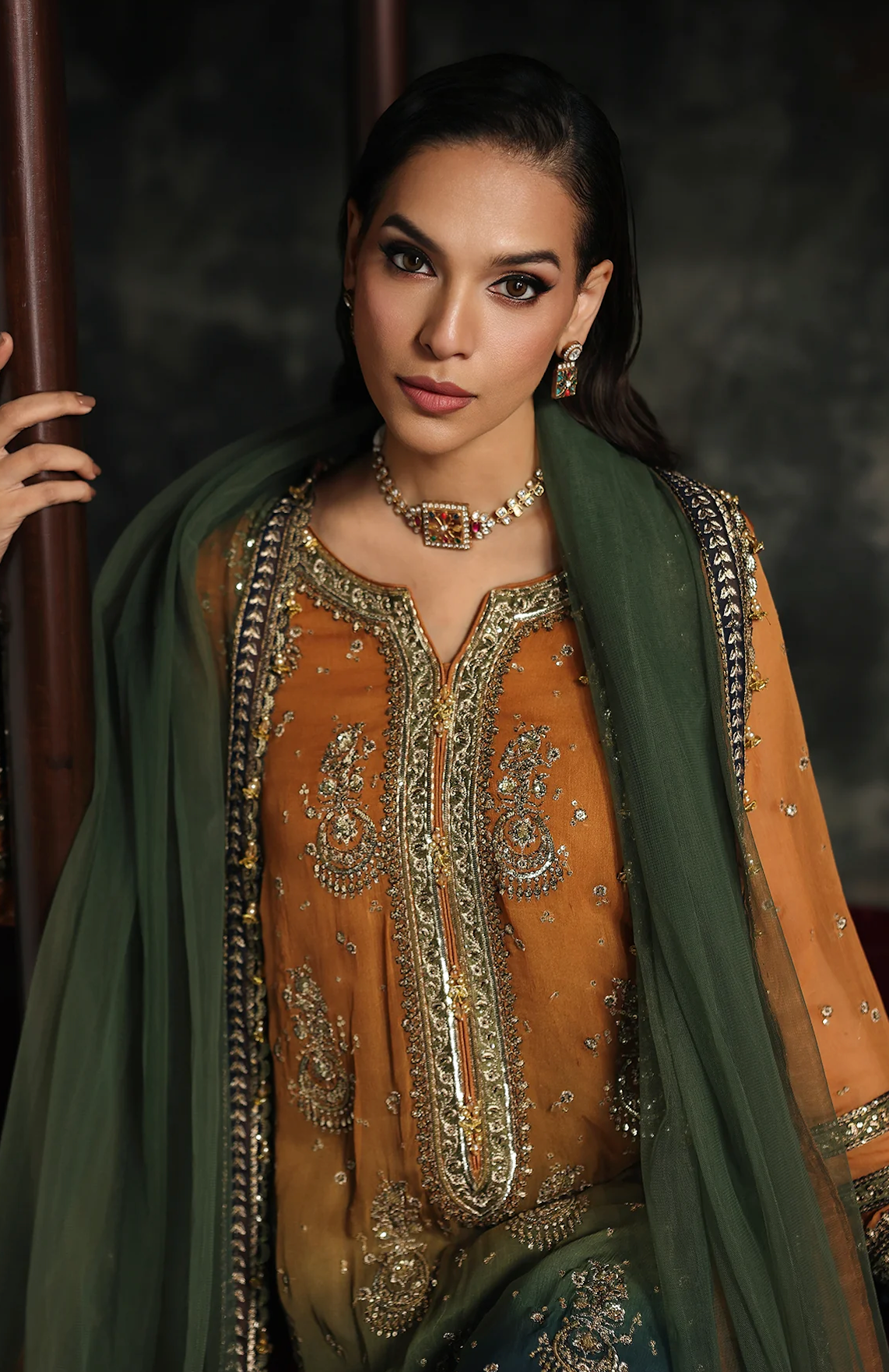 Chrizma - Unstitched Luxury Lawn Heavy Embroidered 3PC Suit - zab1430