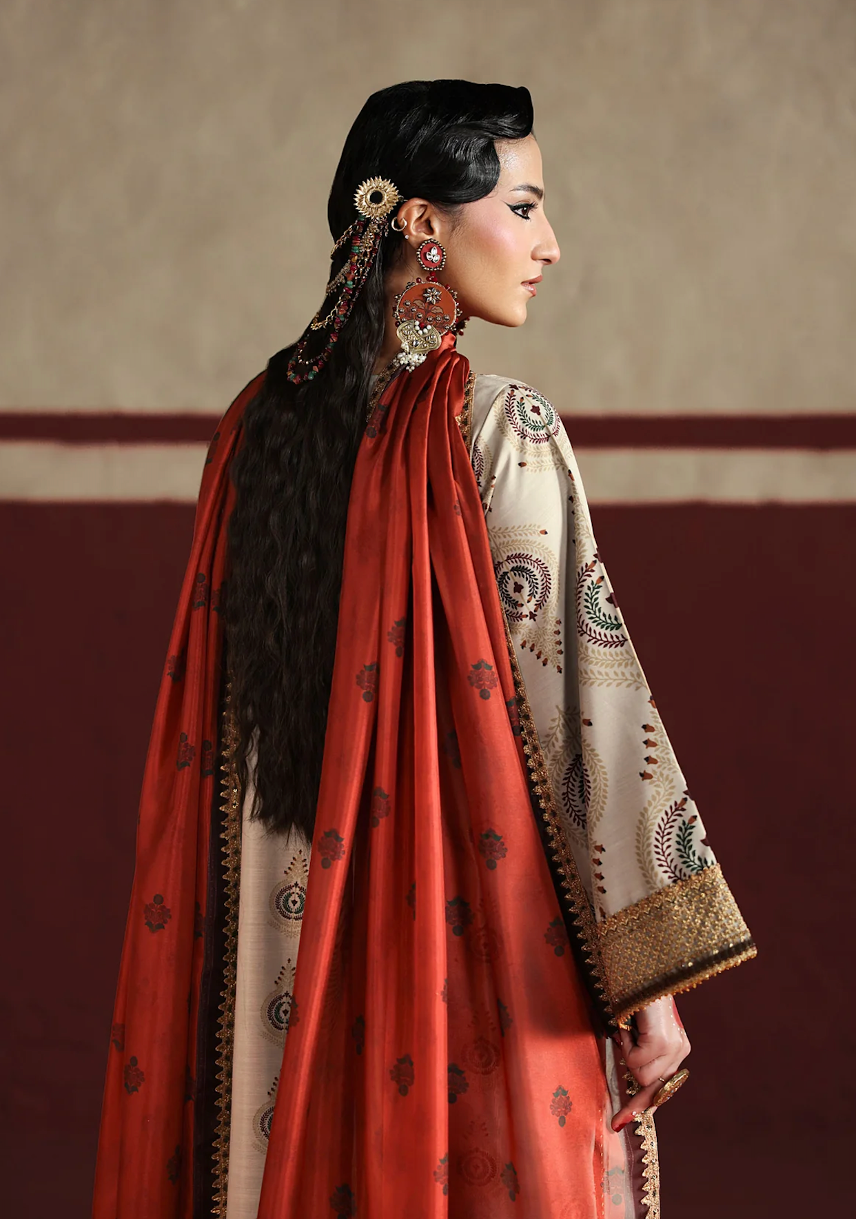 Humjoli - - Unstitched Luxury Lawn Heavy Embroidered 3PC Suit - zab1431