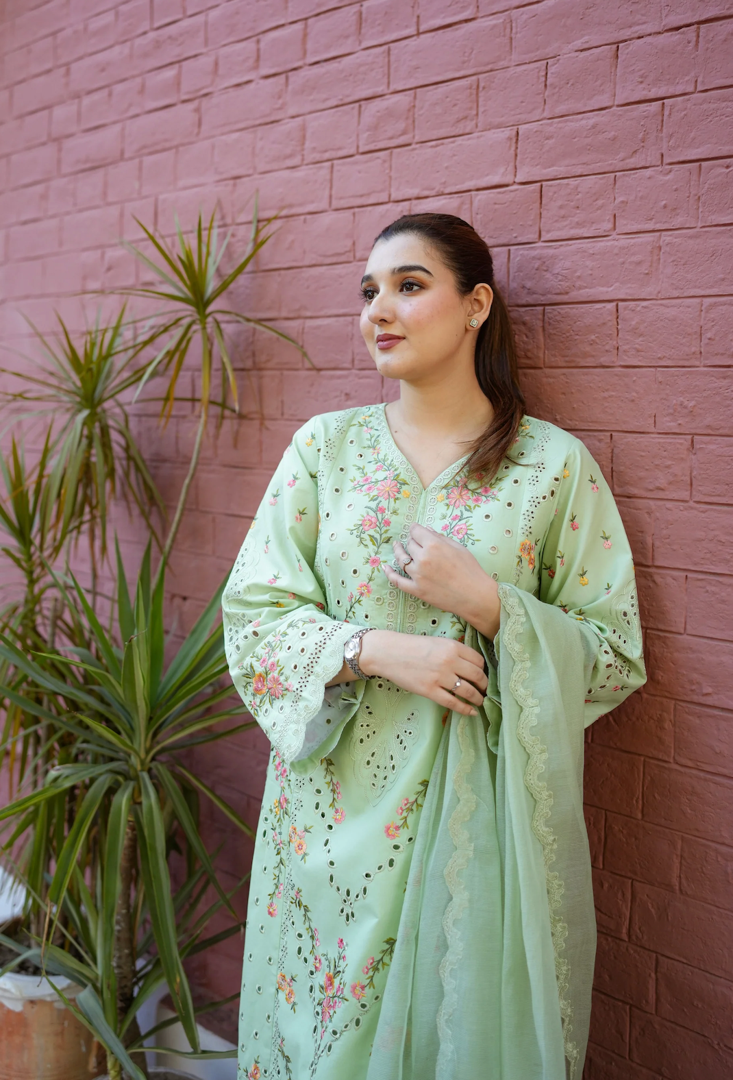 Aneela - Summer 3PC Lawn Embroidered Suit - VL1419