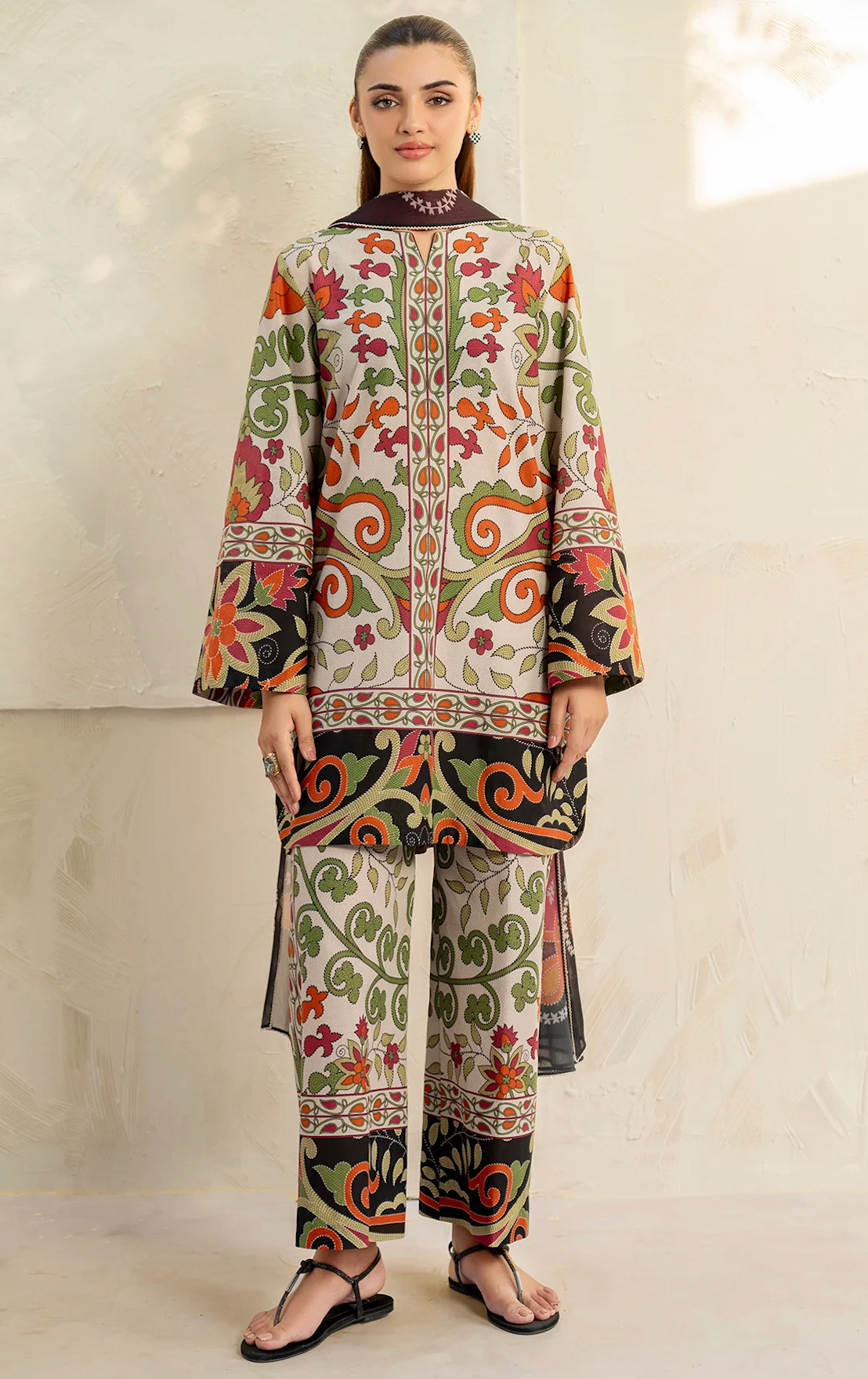 Sapphire - Summer 2PC Lawn Digital Printed Dress - zab1420