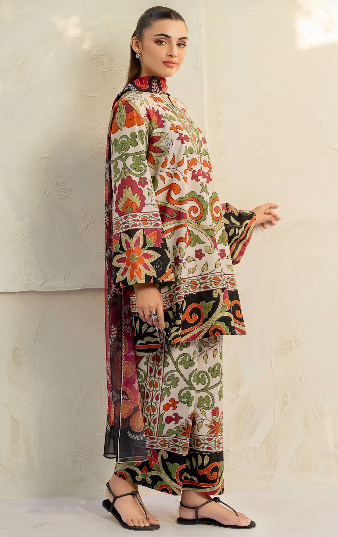 Sapphire - Summer 2PC Lawn Digital Printed Dress - zab1420
