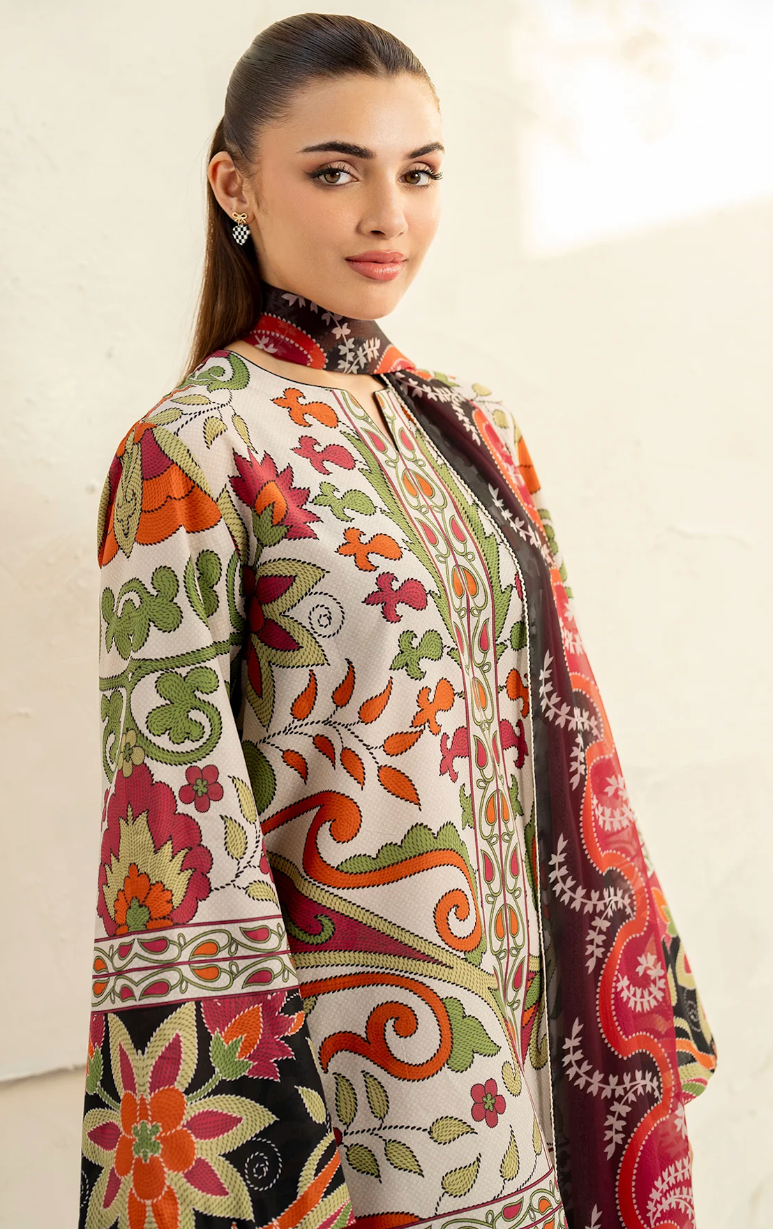 Sapphire - Summer 2PC Lawn Digital Printed Dress - zab1420