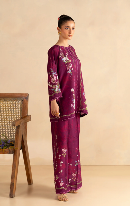 Sapphire - Summer 2PC Lawn Digital Printed Dress - zab1421