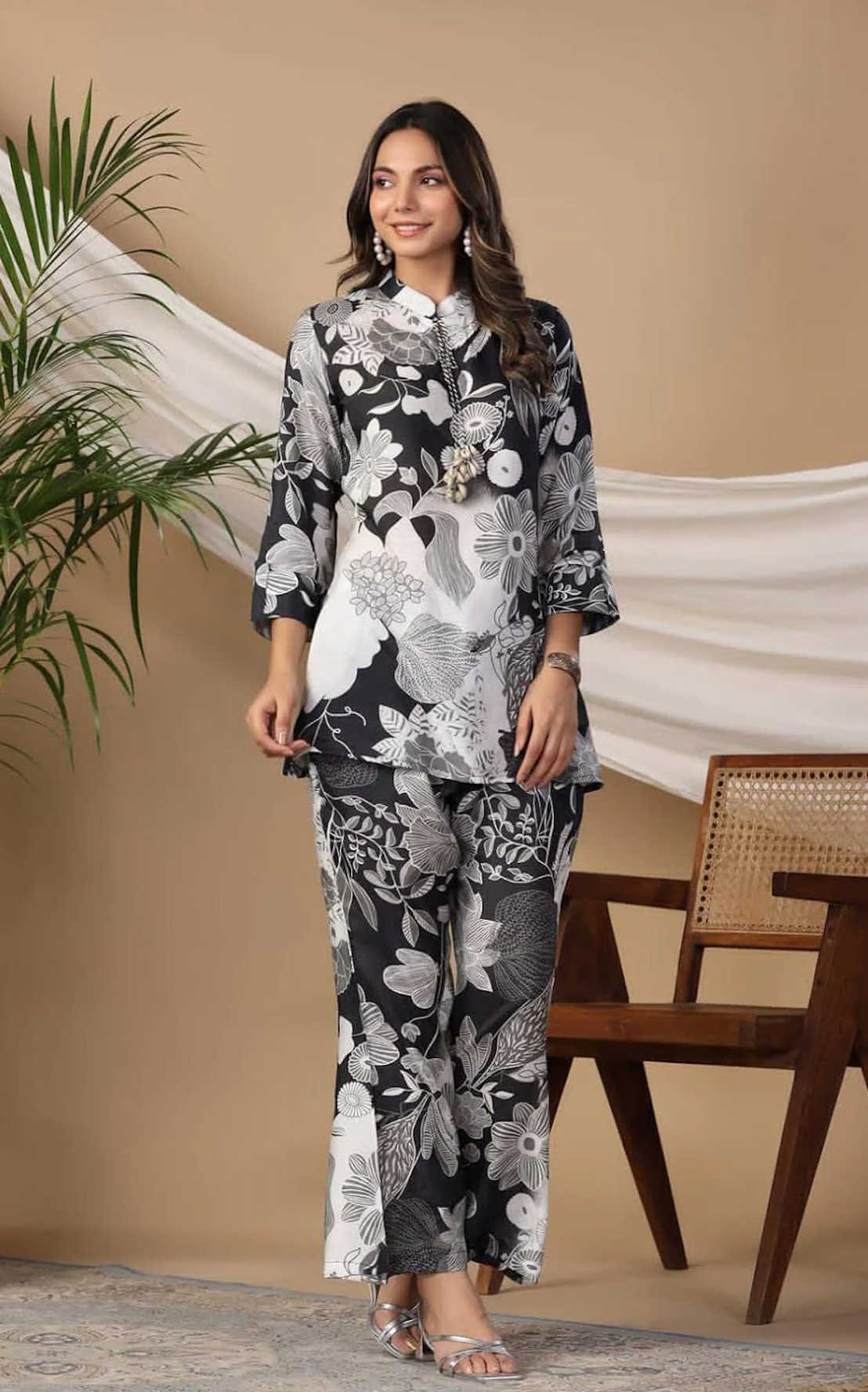 Sapphire - Summer 2PC Lawn Digital Printed Dress - zab1422