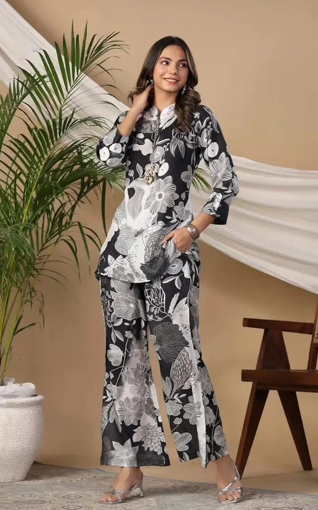 Sapphire - Summer 2PC Lawn Digital Printed Dress - zab1422