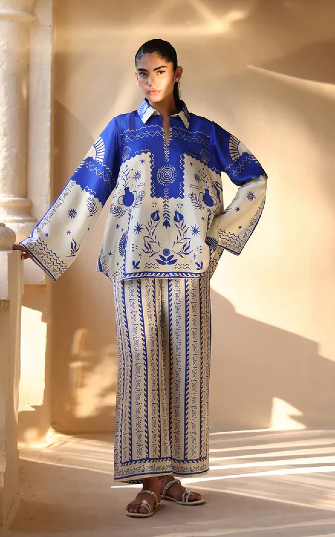 Sapphire - Summer 2PC Lawn Digital Printed Dress - zab1423