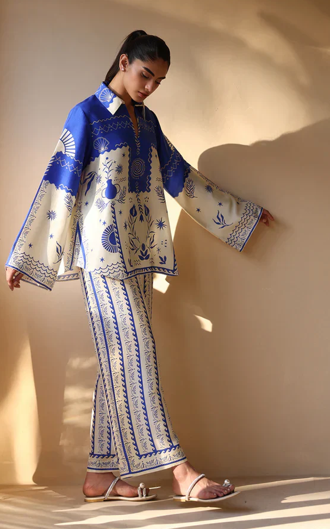 Sapphire - Summer 2PC Lawn Digital Printed Dress - zab1423