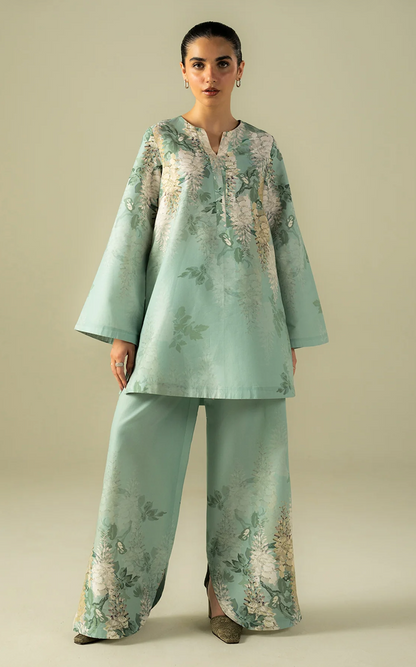 Sapphire - Summer 2PC Lawn Digital Printed Dress - zab1424