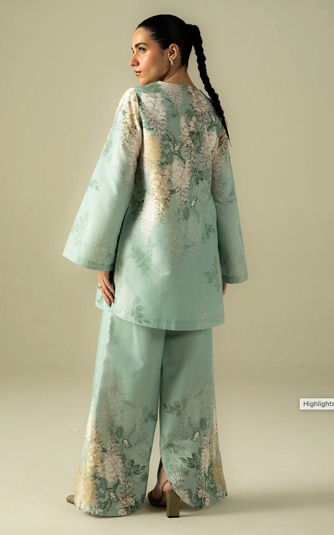 Sapphire - Summer 2PC Lawn Digital Printed Dress - zab1424
